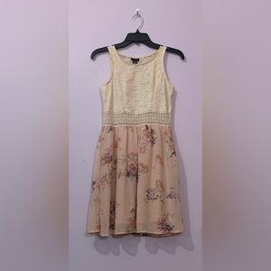 pink floral tank dress